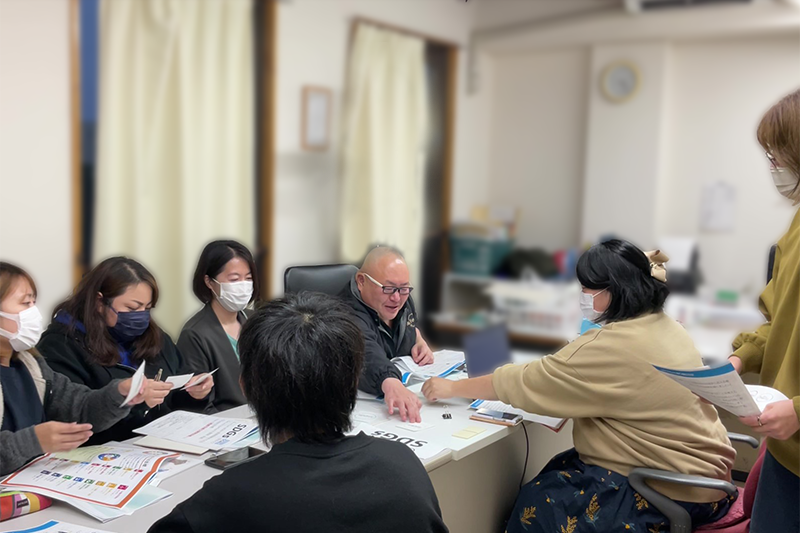 SDGs社内勉強会　ワークショップの様子　ルフェステ